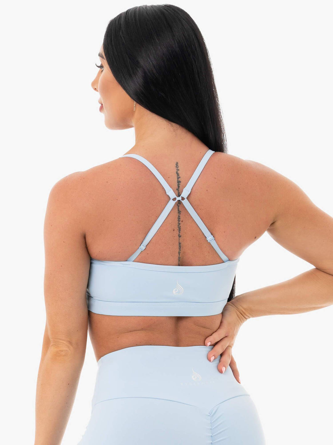 Staples Sports Bra - Sky Blue Clothing Ryderwear 