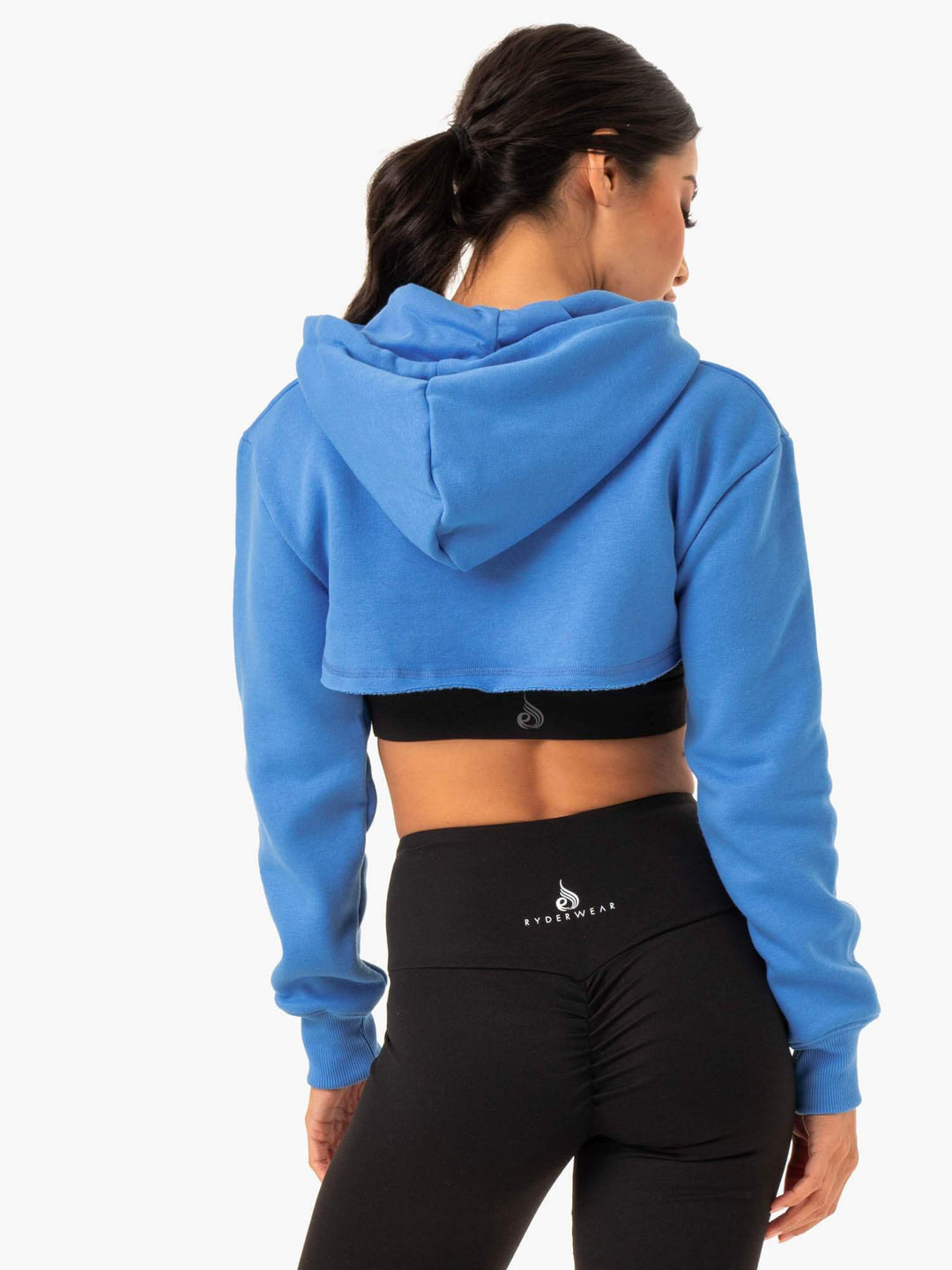 Staples Super Crop Sweater - Blue Clothing Ryderwear 