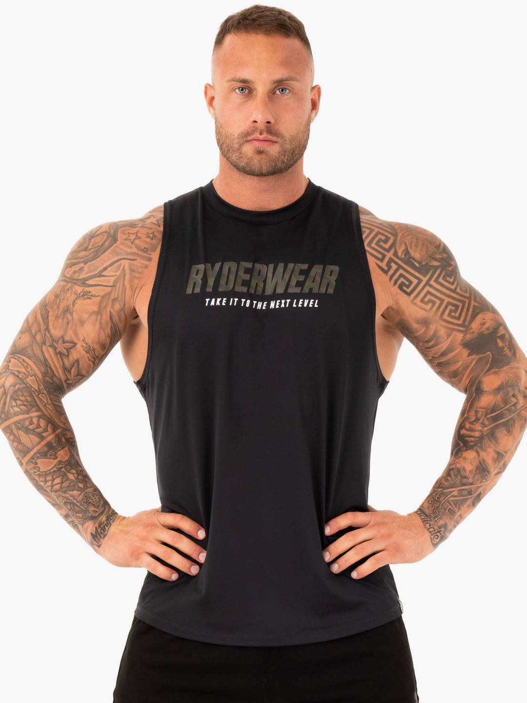 Strength Baller Tank - Black Clothing Ryderwear 