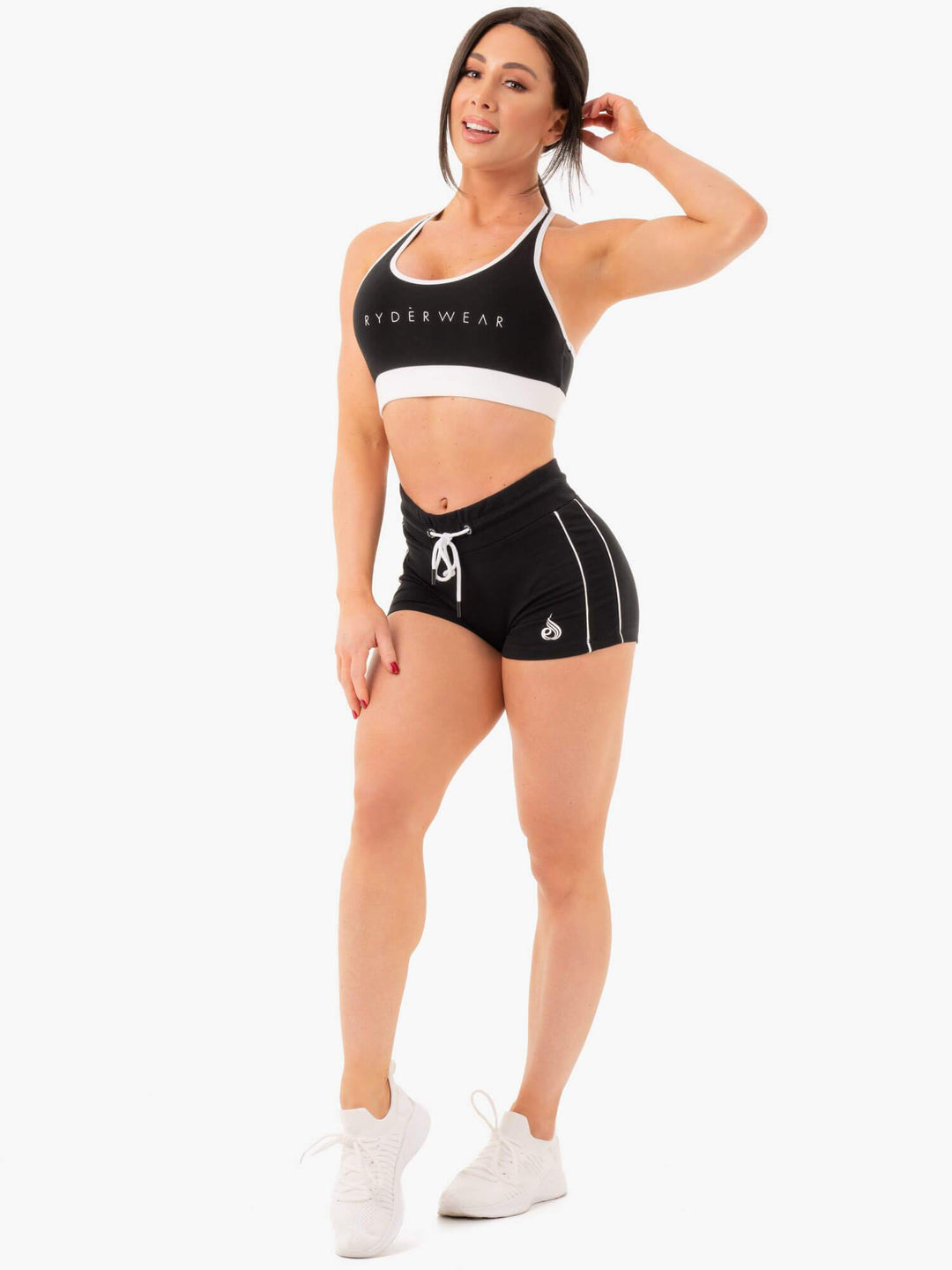 Track Sports Bra - Black Clothing Ryderwear 