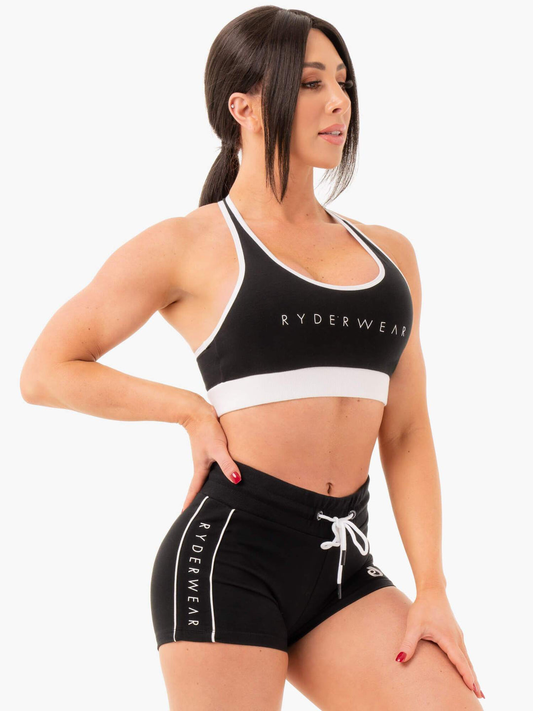 Track Sports Bra - Black Clothing Ryderwear 