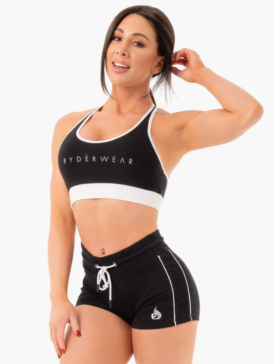 Track Sports Bra - Black Clothing Ryderwear 