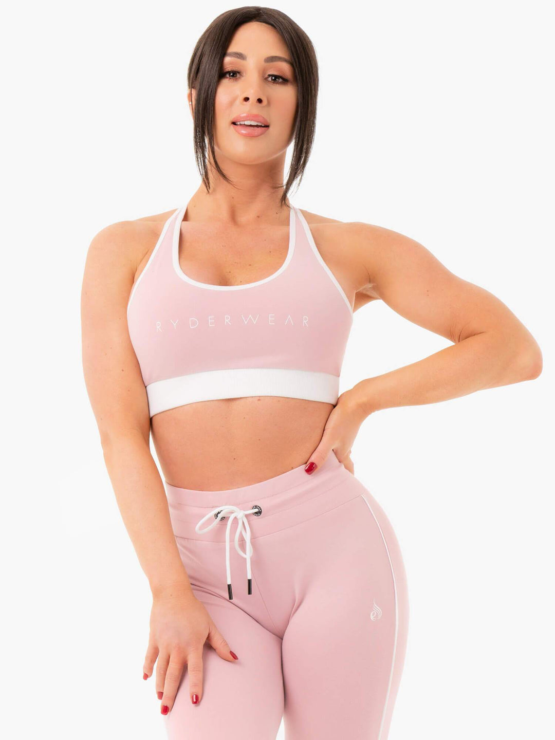 Track Sports Bra - Pink Clothing Ryderwear 