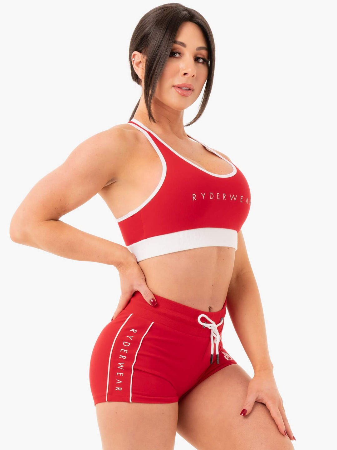 Track Sports Bra - Red Clothing Ryderwear 