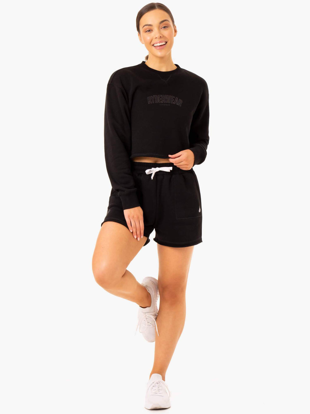 Ultimate Fleece Sweater - Black Clothing Ryderwear 