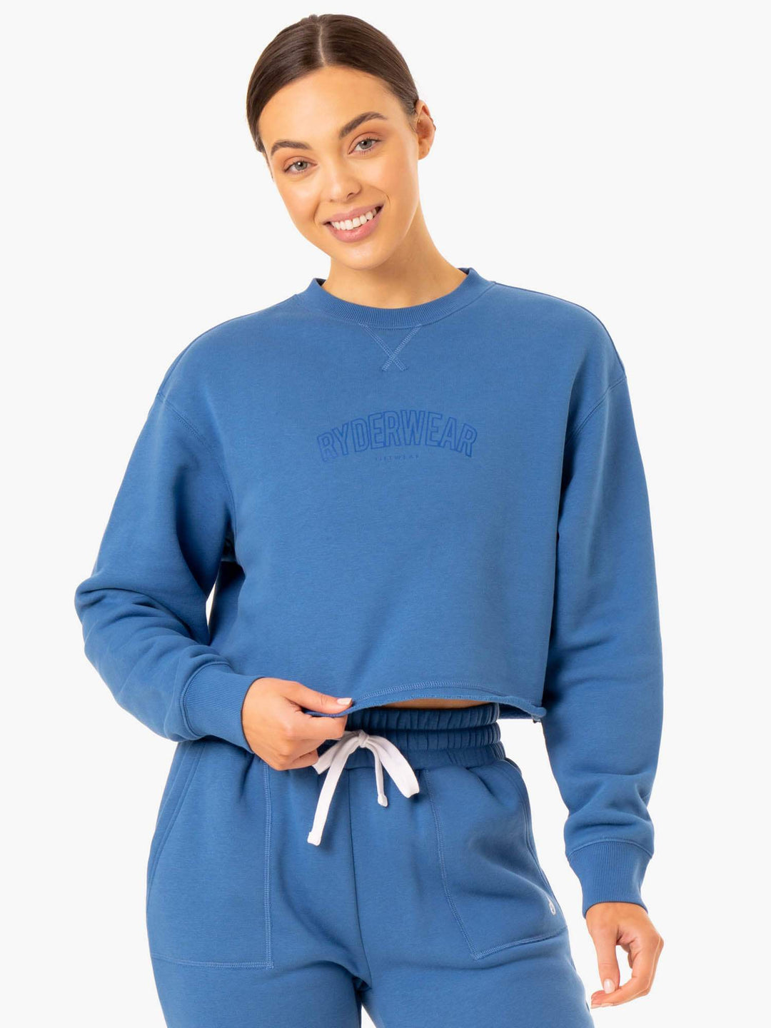 Ultimate Fleece Sweater - Blue Clothing Ryderwear 