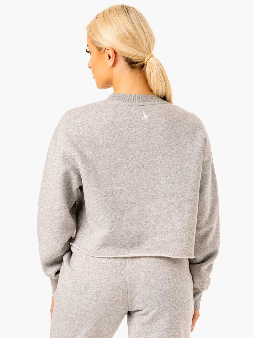 Ultimate Fleece Sweater - Grey Marl Clothing Ryderwear 