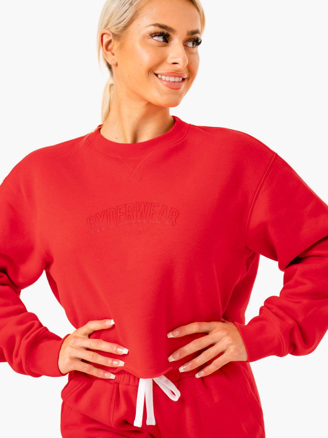 Ultimate Fleece Sweater - Red Clothing Ryderwear 