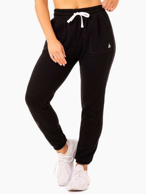 Ultimate High Waisted Track Pants Black