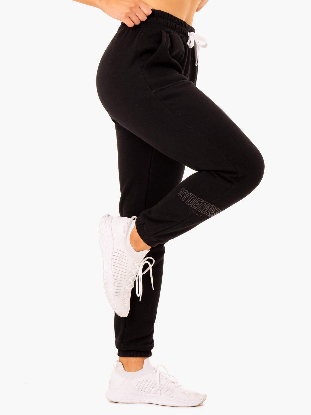 Ultimate High Waisted Track Pants - Black Clothing Ryderwear 