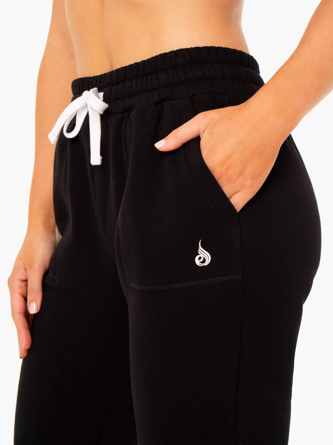 Ultimate High Waisted Track Pants - Black Clothing Ryderwear 