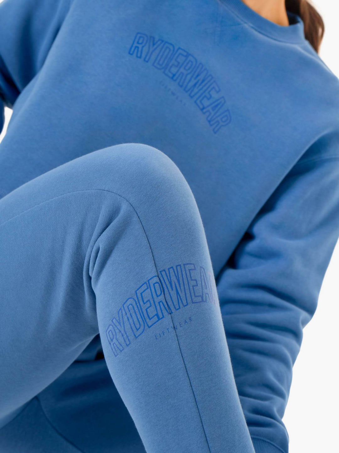 Ultimate High Waisted Track Pants - Blue Clothing Ryderwear 