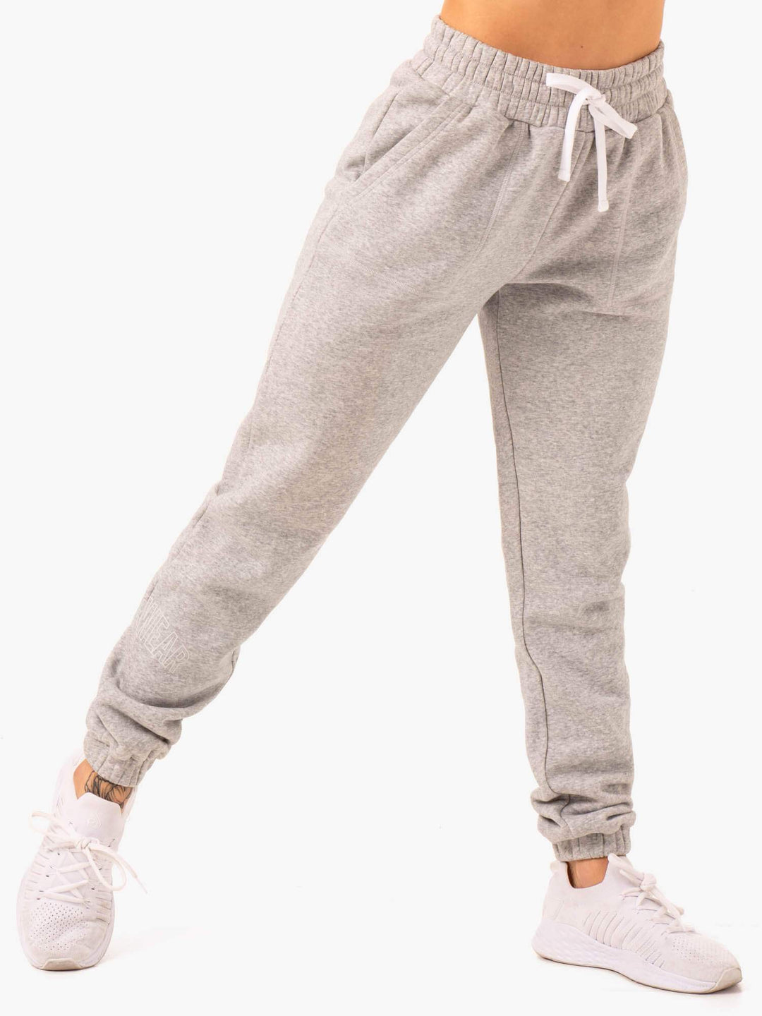 Ultimate High Waisted Track Pants - Grey Marl Clothing Ryderwear 