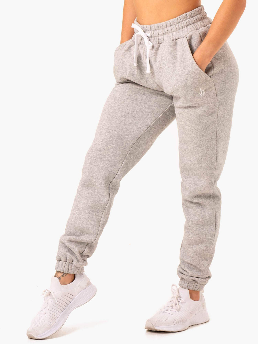 Ultimate High Waisted Track Pants - Grey Marl Clothing Ryderwear 