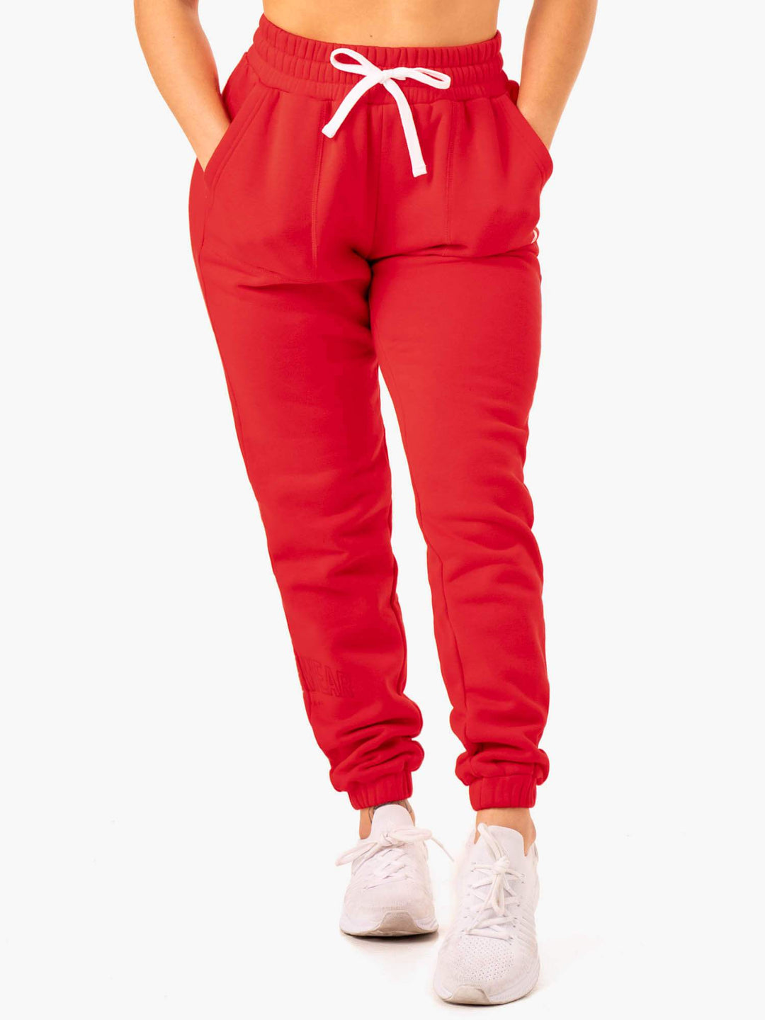 Ultimate High Waisted Track Pants - Red Clothing Ryderwear 