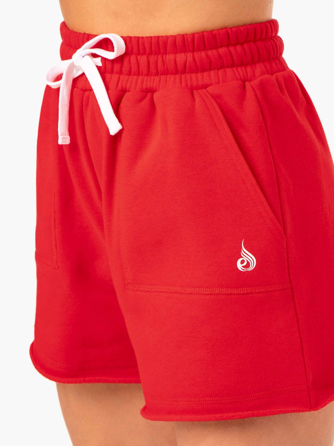 Ultimate Longline Track Shorts - Red Clothing Ryderwear 