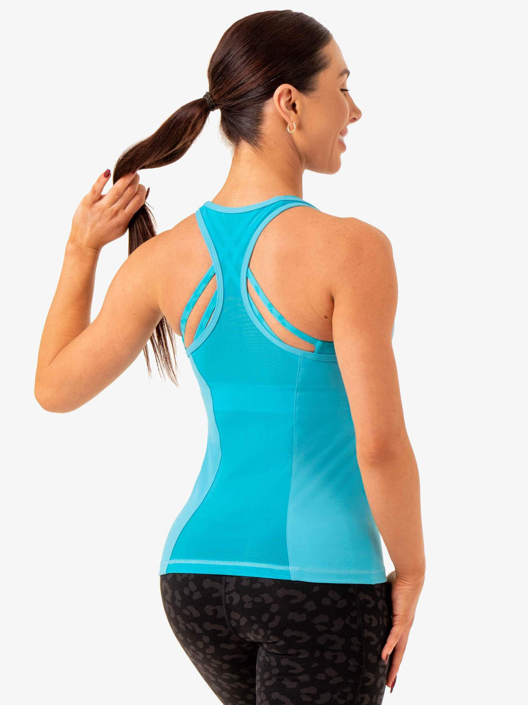 Ultra Compression Tank - Aqua Clothing Ryderwear 