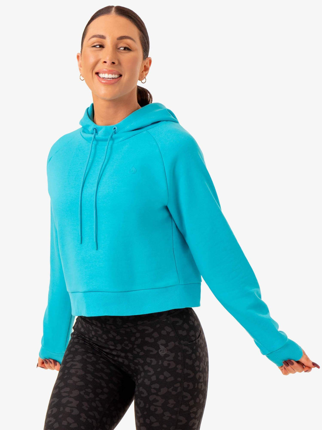 Ultra Pullover Hoodie - Aqua Clothing Ryderwear 