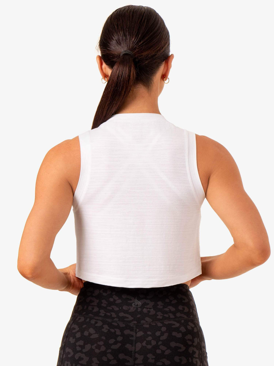 Ultra Scoop Tank - White Clothing Ryderwear 