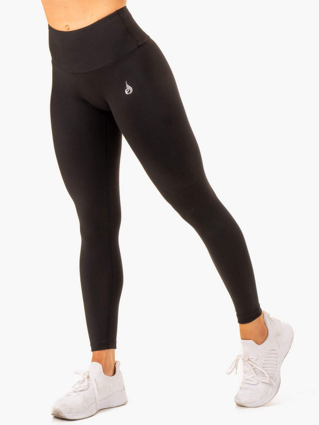 Vital High Waisted Scrunch Leggings - Black Clothing Ryderwear 