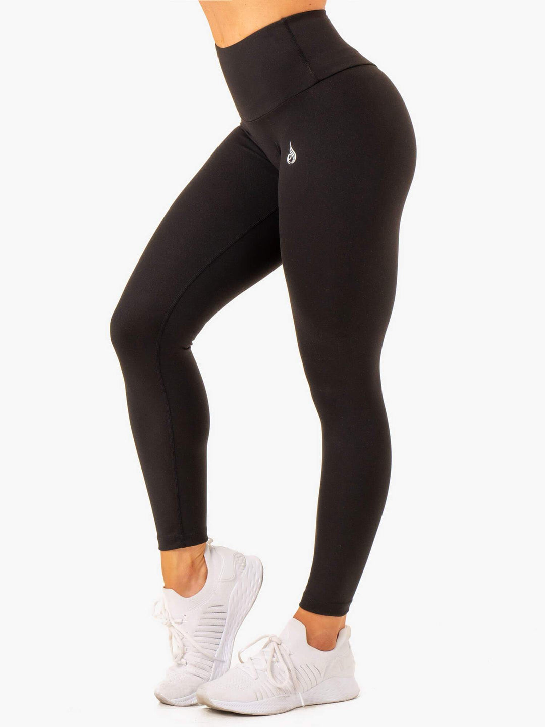 Vital High Waisted Scrunch Leggings - Black Clothing Ryderwear 