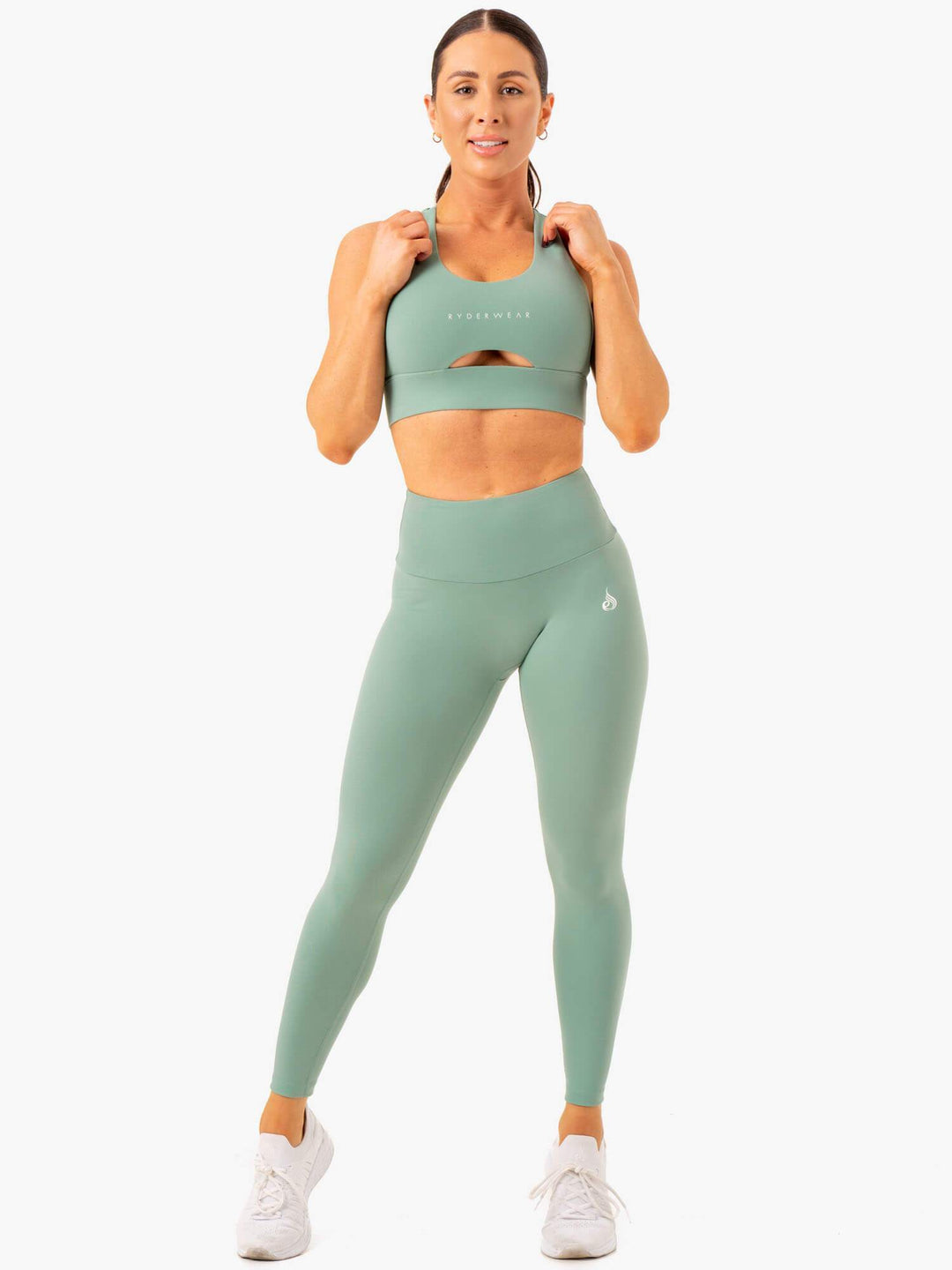 Vital High Waisted Scrunch Leggings - Sage Clothing Ryderwear 