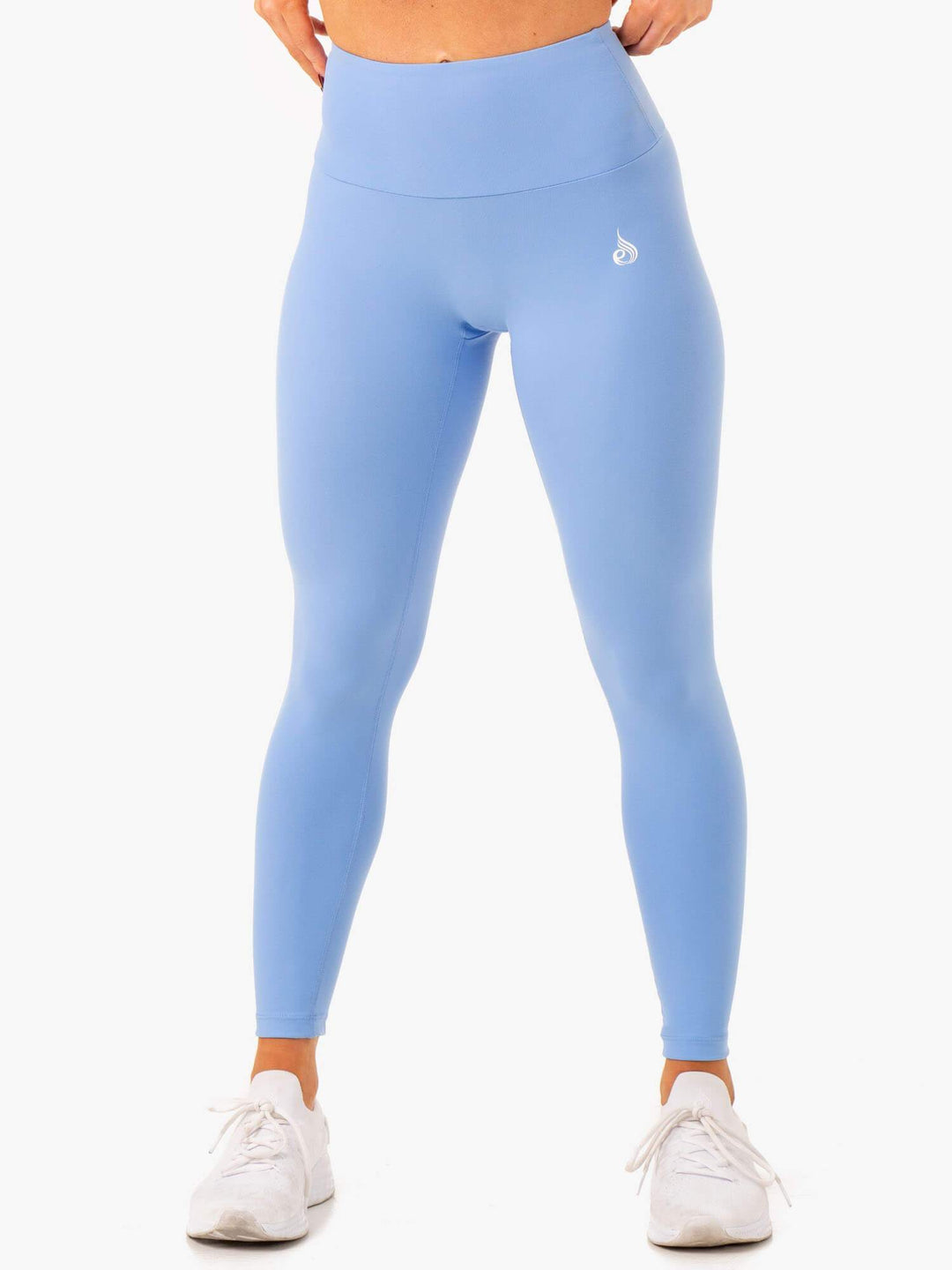 Vital High Waisted Scrunch Leggings - Sky Blue Clothing Ryderwear 