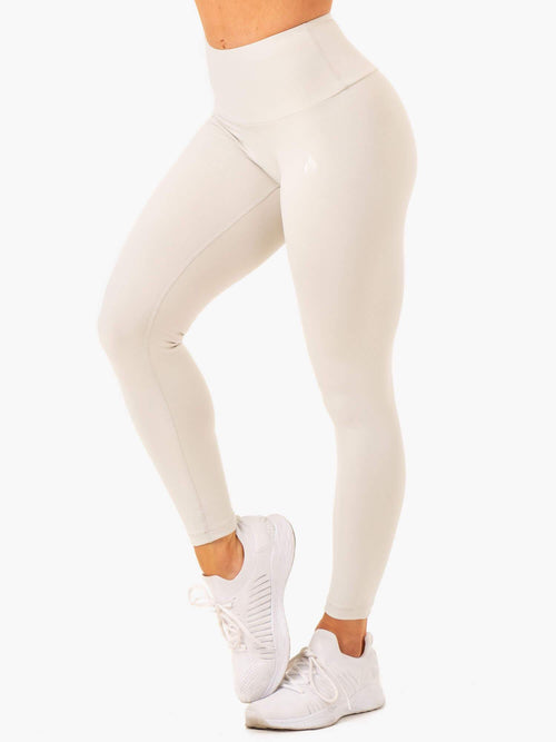 Vital High Waisted Scrunch Leggings Snow Grey