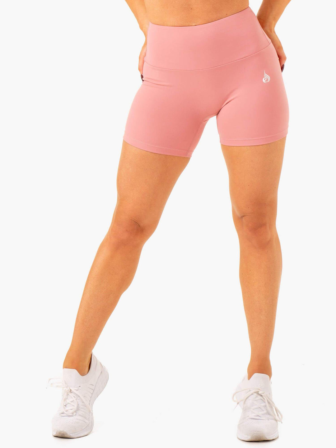 Vital Mid Length Scrunch Shorts - Blush Pink Clothing Ryderwear 