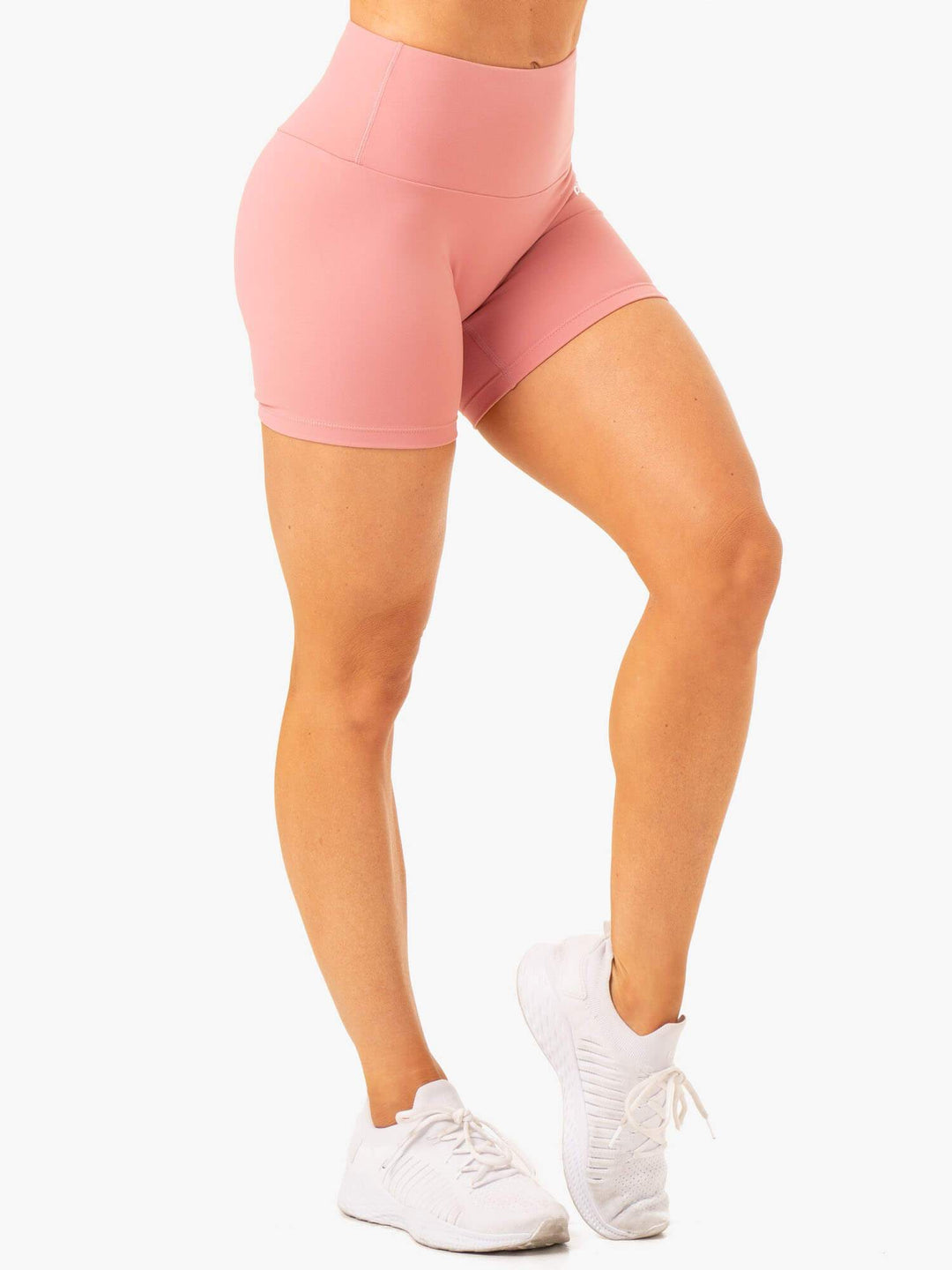 Vital Mid Length Scrunch Shorts - Blush Pink Clothing Ryderwear 