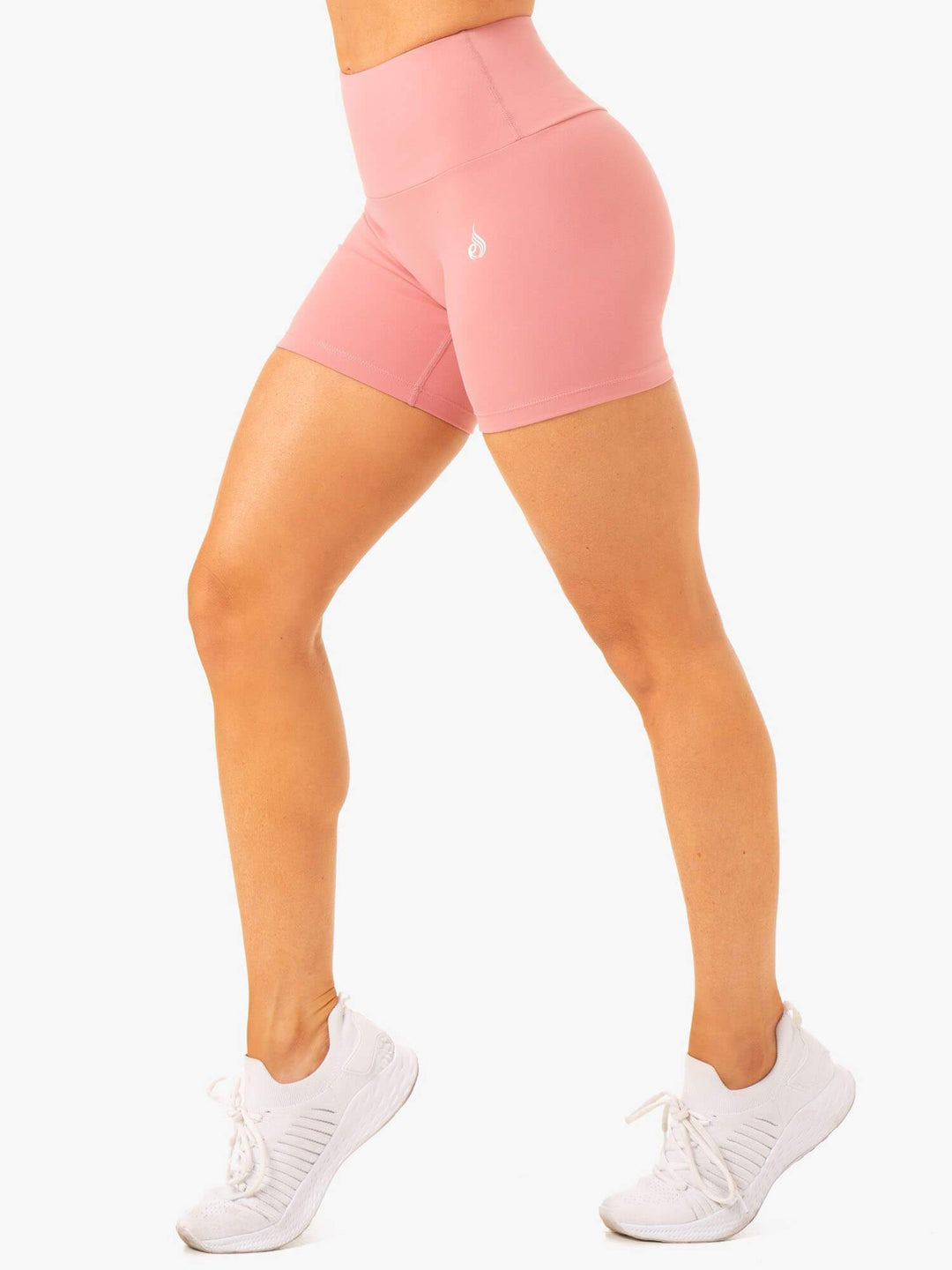 Vital Mid Length Scrunch Shorts - Blush Pink Clothing Ryderwear 